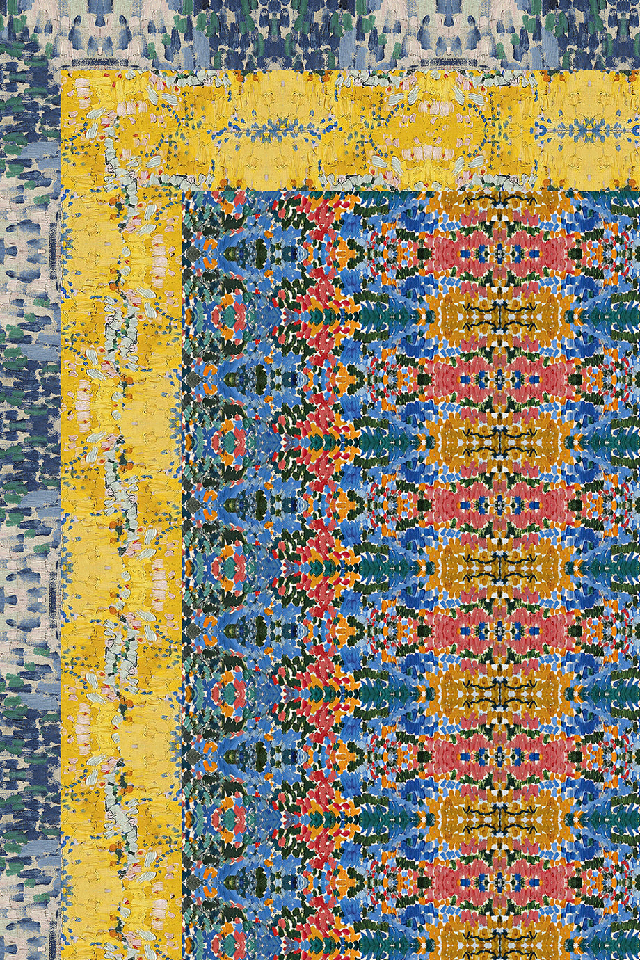 Vlam Πολύχρωμο Εμπριμέ Φουλάρι F-VLAM - Alexandra Tsoukala | Φουλάρια Scarves | Vlam Multicolor Printed Silk Scarf F-FORT