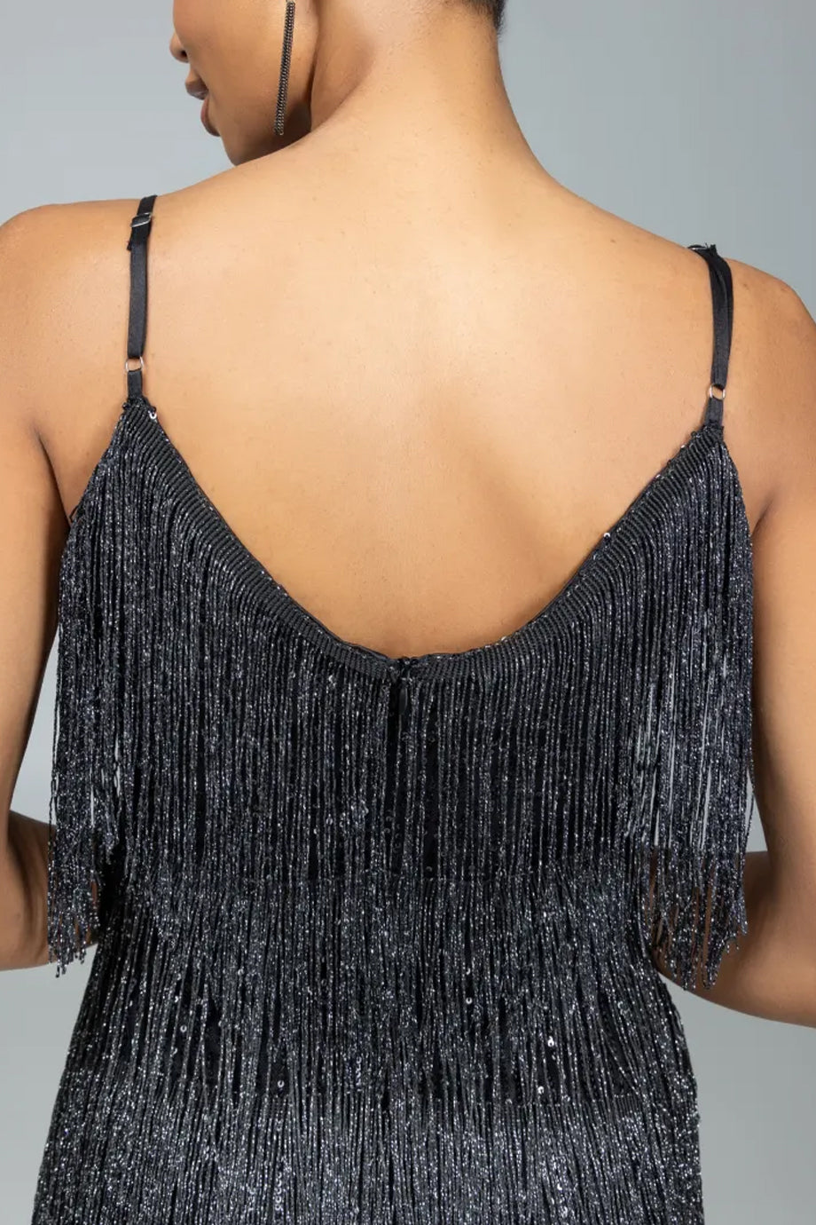 Robe courte à franges Hailey