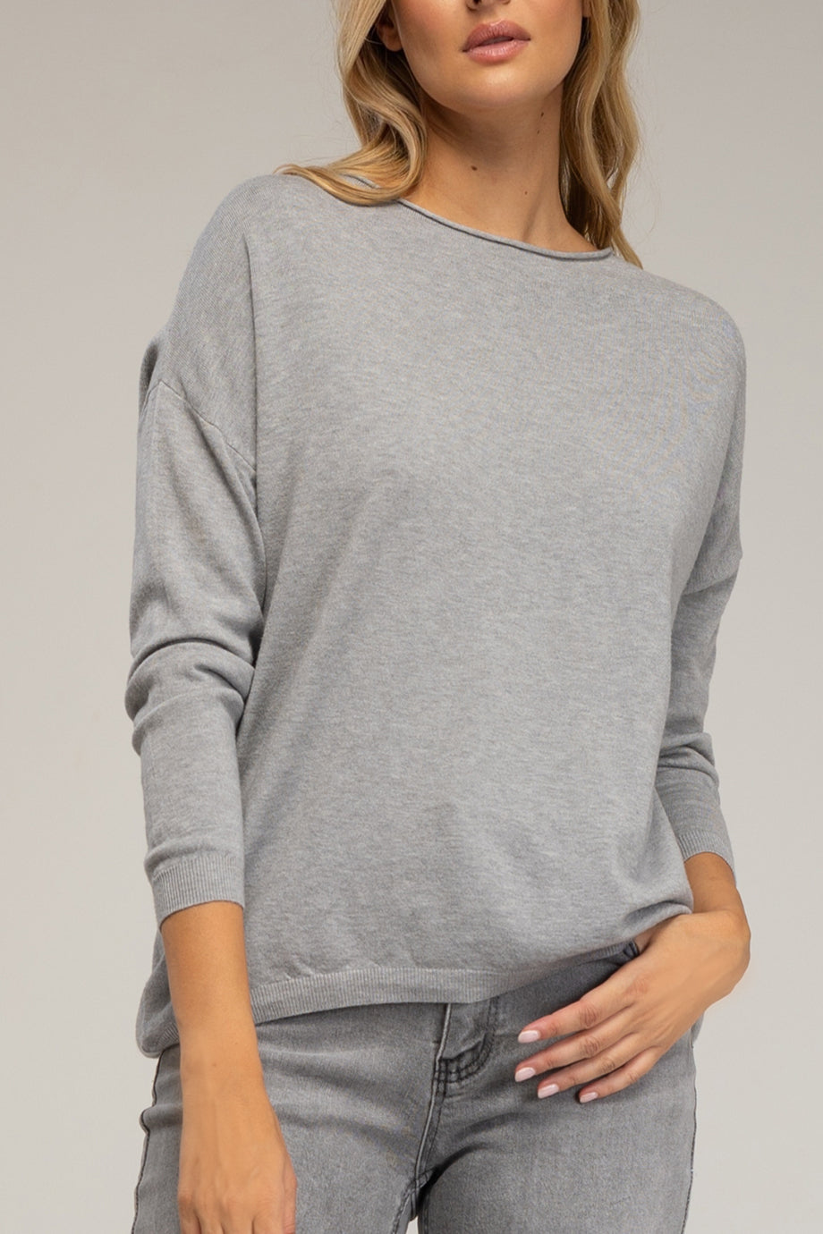 Naline Πλεκτή Μπλούζα με Μακριά Μανίκια | Τοπ, Μπλούζες Knits Knitwear| Naline Long-Sleeved Knit Top