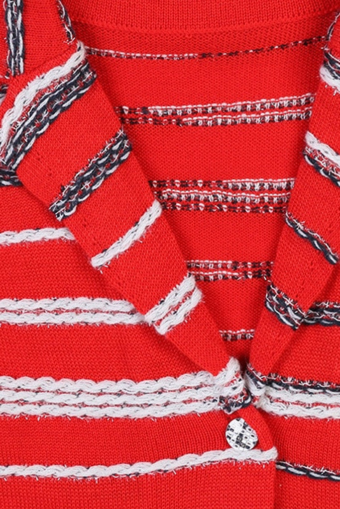 Idary Κόκκινη Πλεκτή Ζακέτα | Γυναικεία Ρούχα - Πουλόβερ