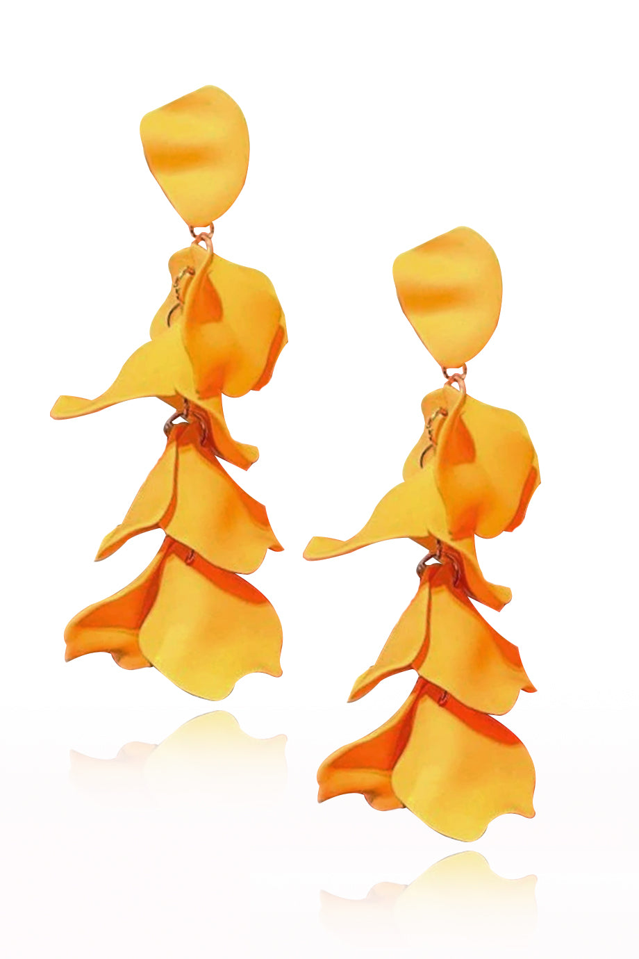Πορτοκαλί Ματ Μακρυά Σκουλαρίκια | Κοσμήματα - Σκουλαρίκια