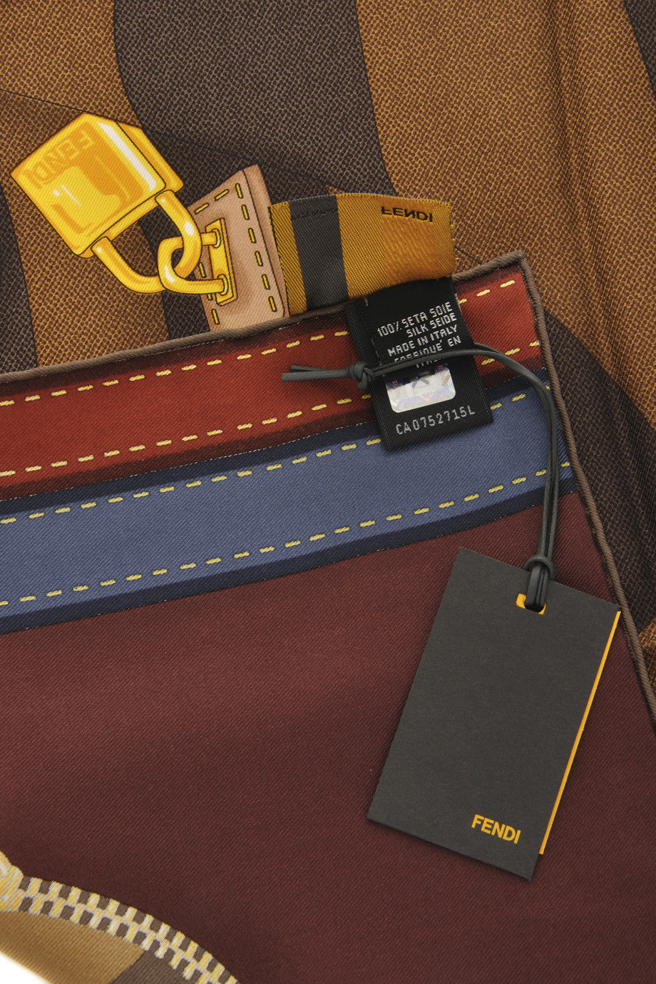 FENDI TWO BAGS Μπορτώ Μεταξωτό Φουλάρι | Φουλάρια - Silk Scarves | Two Bags Silk Scarf