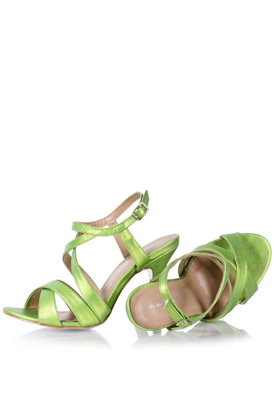 Πράσινα Ψηλοτάκουνα Πέδιλα - Francesco Milano | Γυναικεία Παπούτσια