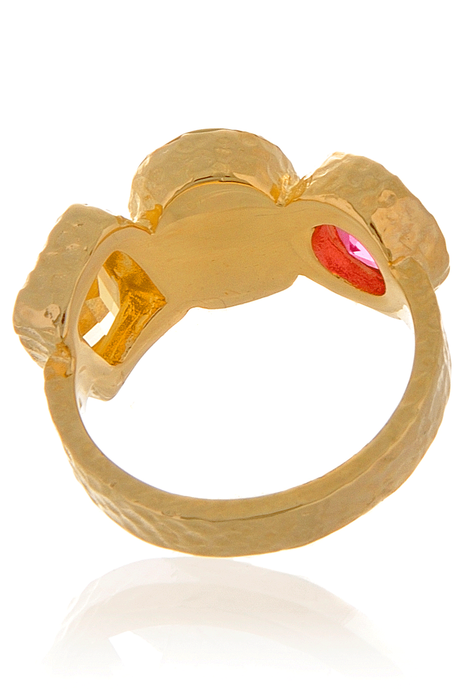 Δαχτυλίδι με Τουρμαλίνες και Τιρκουάζ  - Isharya | Κοσμήματα